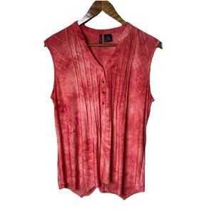 New Directions Top Womens XL Textured Asymmetrical Layering Blouse Career